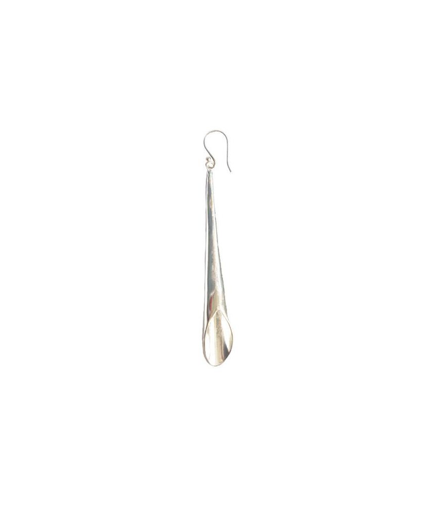 Elegant Flute Earrings in gold and silver finishes, showcasing their unique design and hypoallergenic materials.