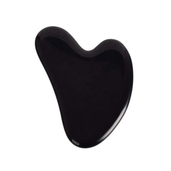 Gemstone Gua Sha Facial Tool in jade, designed for facial massage and skincare enhancement.