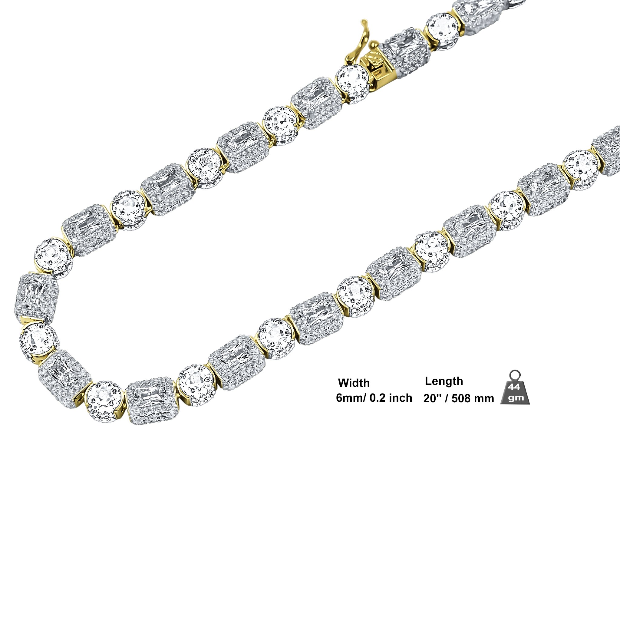 Ghost CZ CHAIN I 961672 featuring luminous cubic zirconia stones set in a heavy brass design, perfect for stylish night-outs.