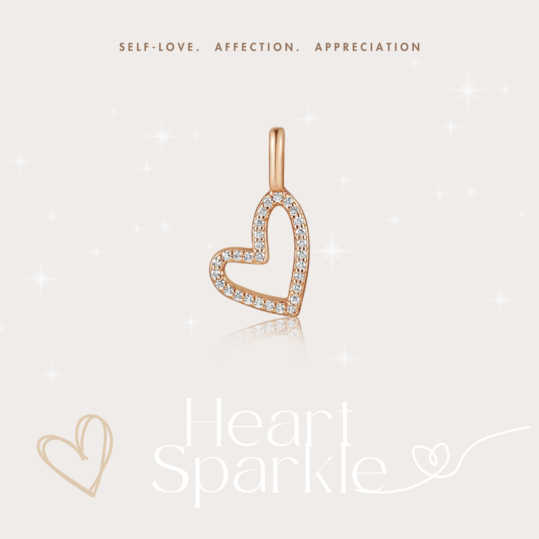 Gold Eternal Heart Necklace featuring a delicate heart-shaped pendant and adjustable chain, symbolizing self-love and appreciation.