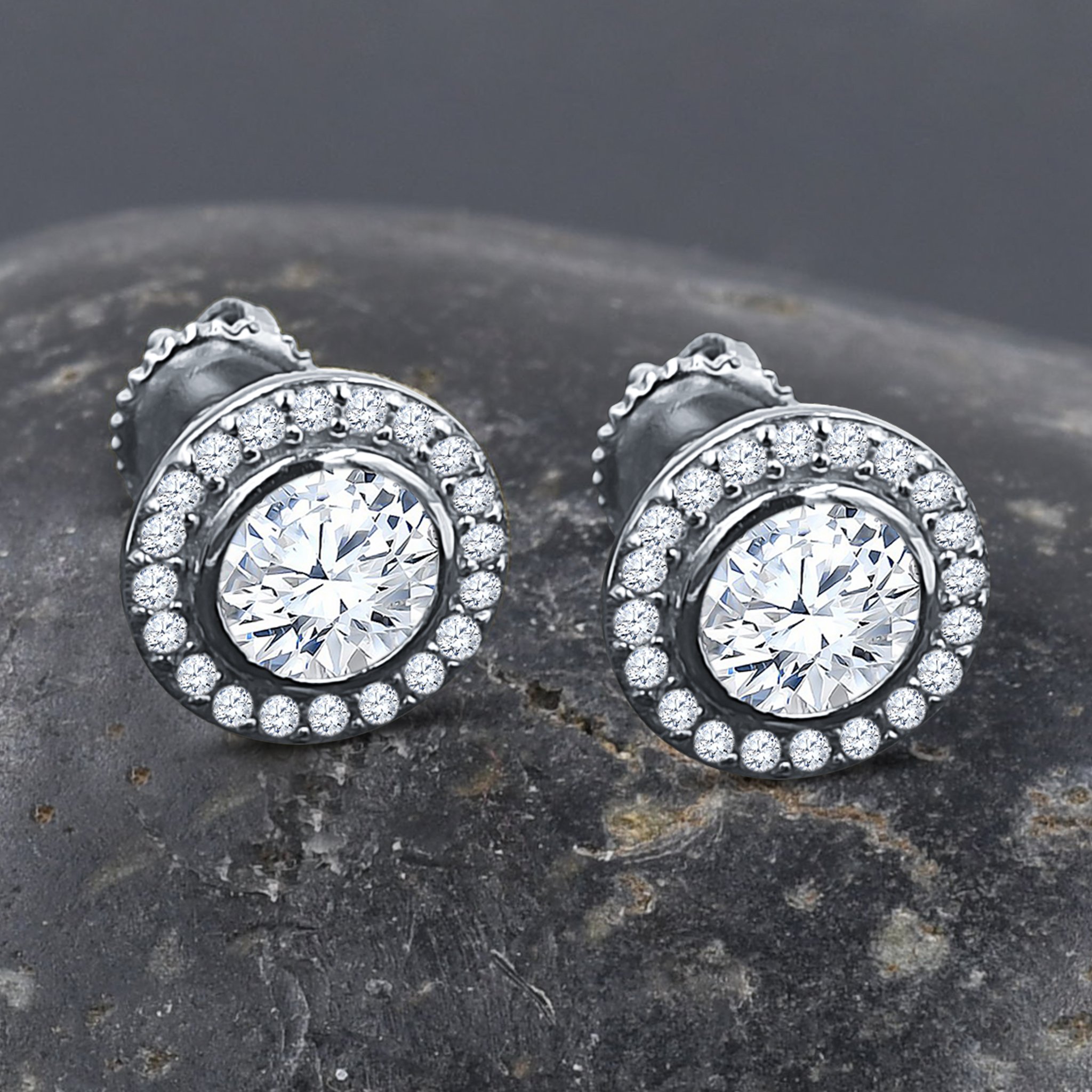 GROOVY Silver Earrings featuring colorful cubic zircon stones set in 925 sterling silver, perfect for any occasion.