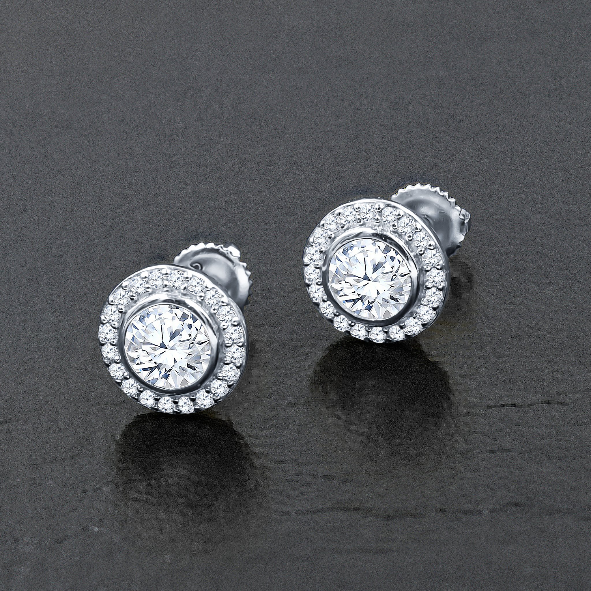 GROOVY Silver Earrings featuring colorful cubic zircon stones set in 925 sterling silver, perfect for any occasion.