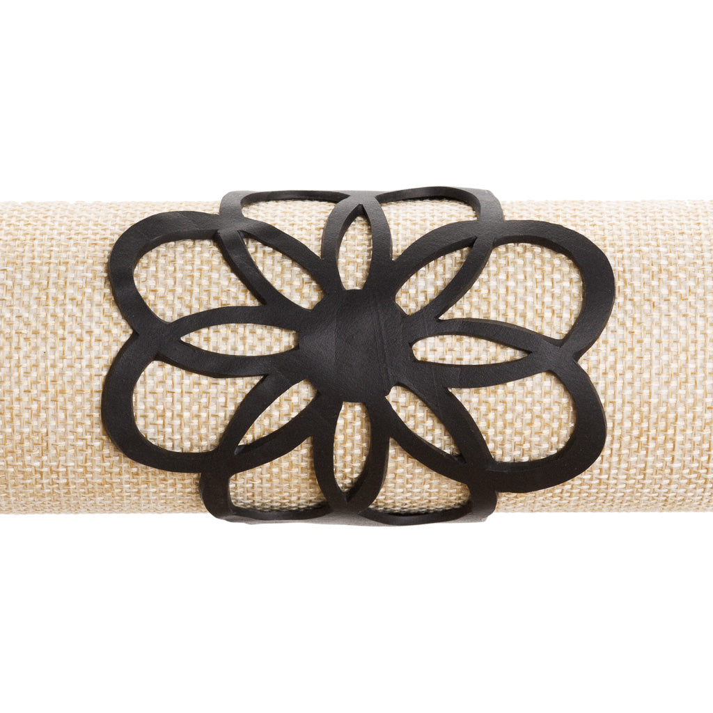 Hanami Beautiful Inner Tube Bracelet made from recycled rubber, featuring a cherry blossom design, lightweight and eco-friendly.