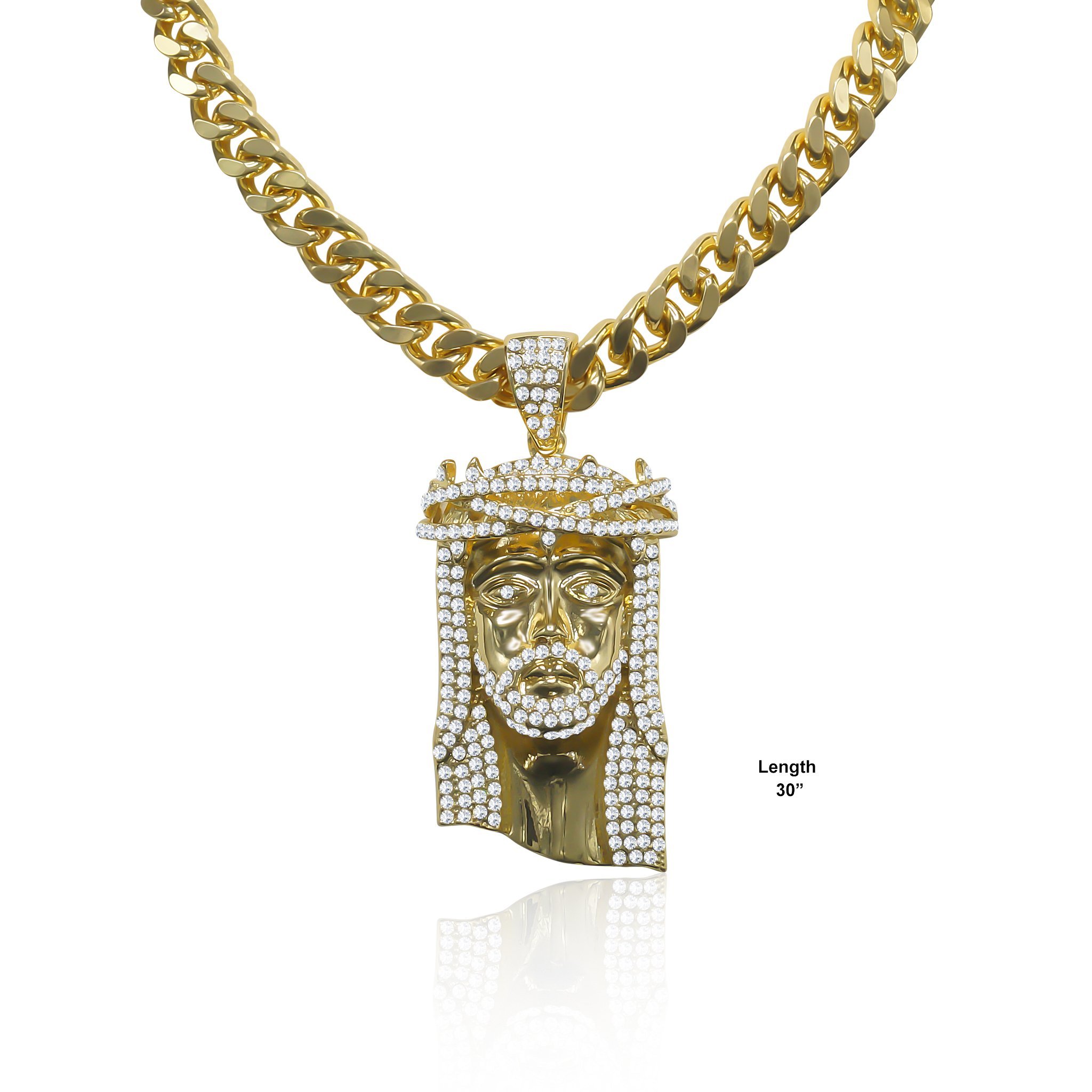 A stylish 30-inch hip hop chain featuring a trendy charm, perfect for urban fashion enthusiasts.