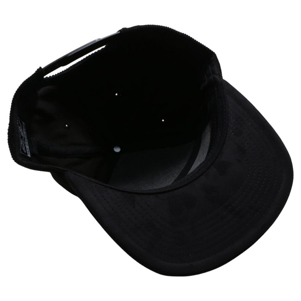 A pack of 6 Hybrid Corduroy Camper Hats in various colors, featuring a high-profile design and flat visor, made from premium polyester fabric.