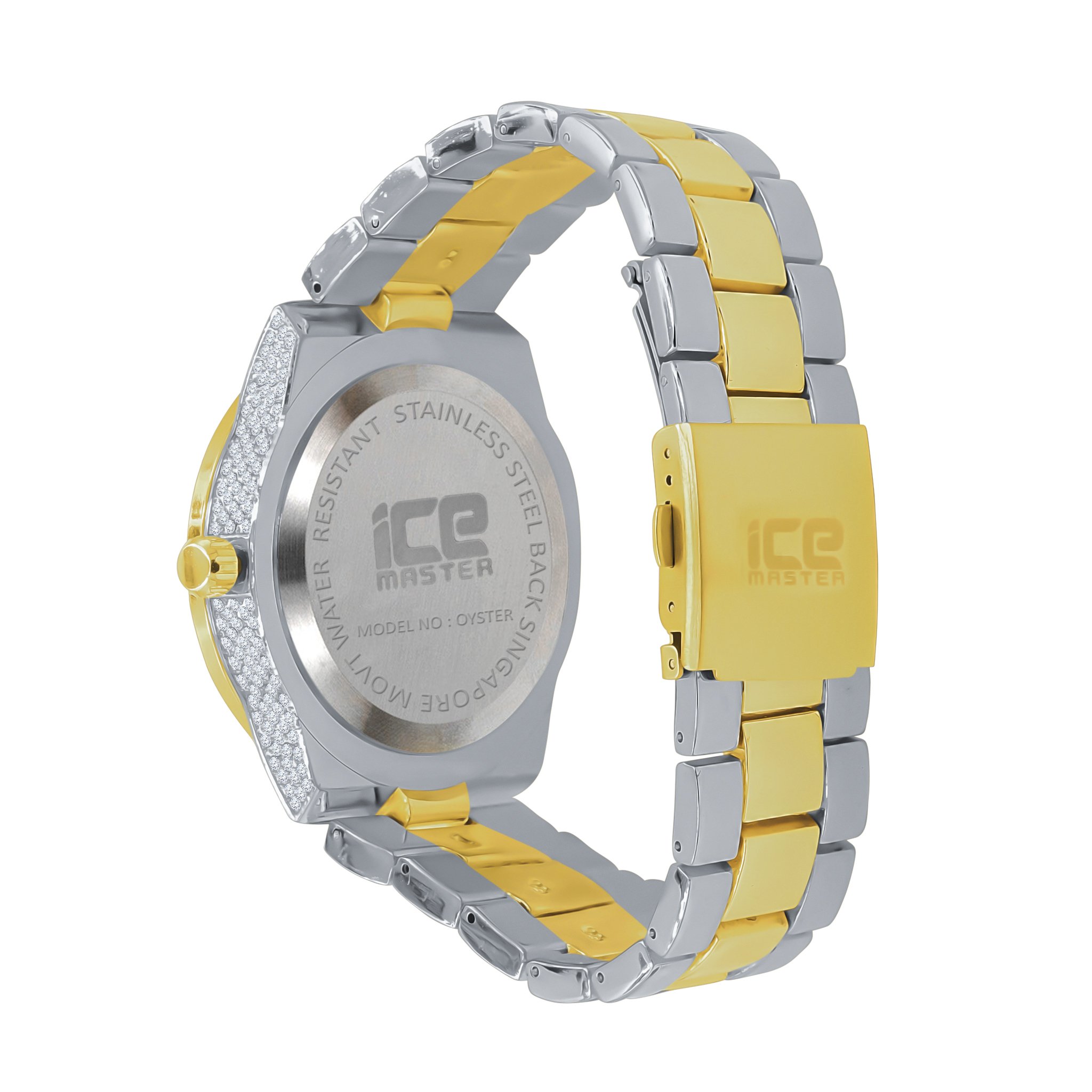 IDIOSYNCRATIC HIP HOP METAL watch featuring a bling metal design with CZ stones and a solid alloy construction.