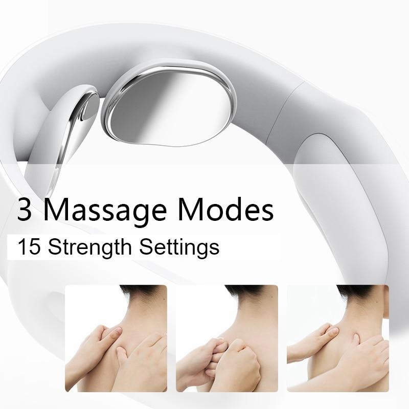 Intelligent Neck Massager showcasing ergonomic design and massage nodes for neck relief.