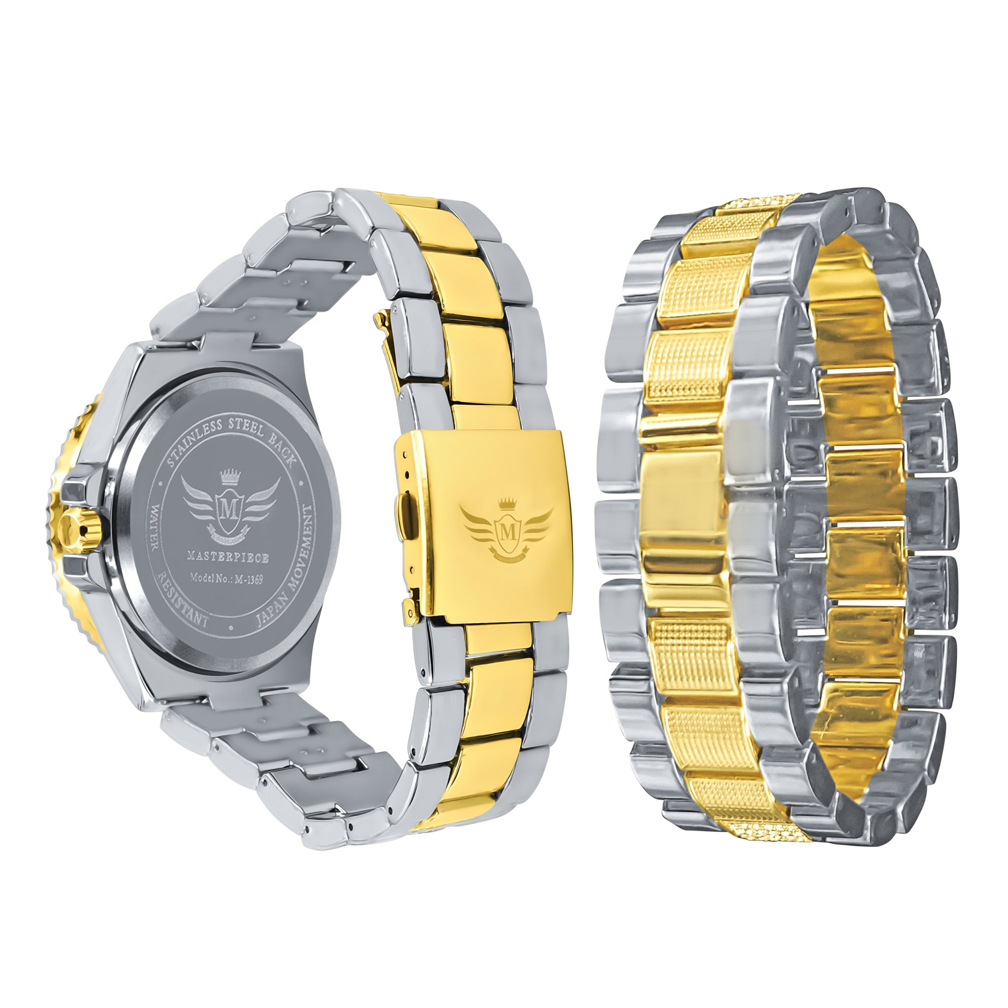 INTERSTELLAR WATCH SET featuring intricate stones and a luxurious design, perfect for stylish individuals.