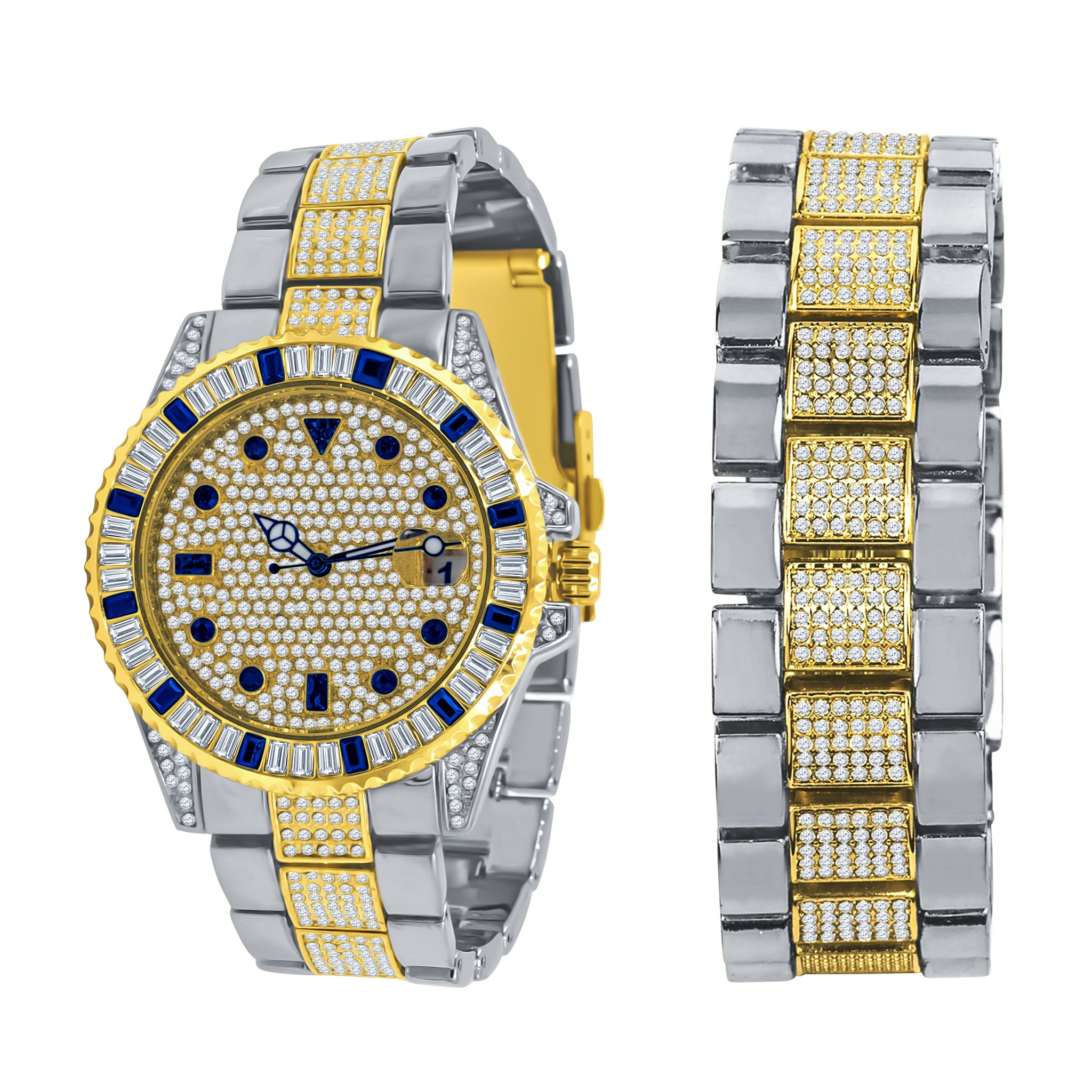 INTERSTELLAR WATCH SET featuring intricate stones and a luxurious design, perfect for stylish individuals.