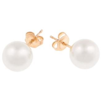 Elegant Jackie O. Pearl Studs made from Mother of Pearl, showcasing a classic design perfect for any occasion.