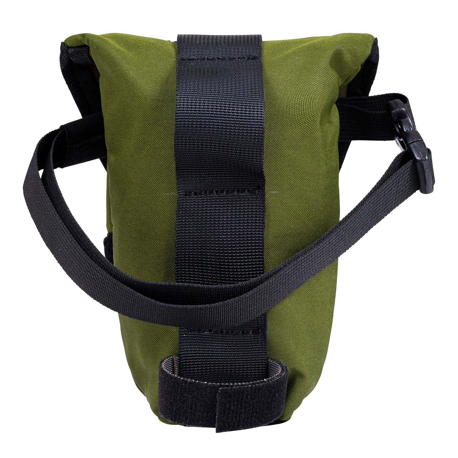 Kenny Eco Bike Saddle Bag made from reclaimed materials, featuring adjustable straps and a water-resistant design.