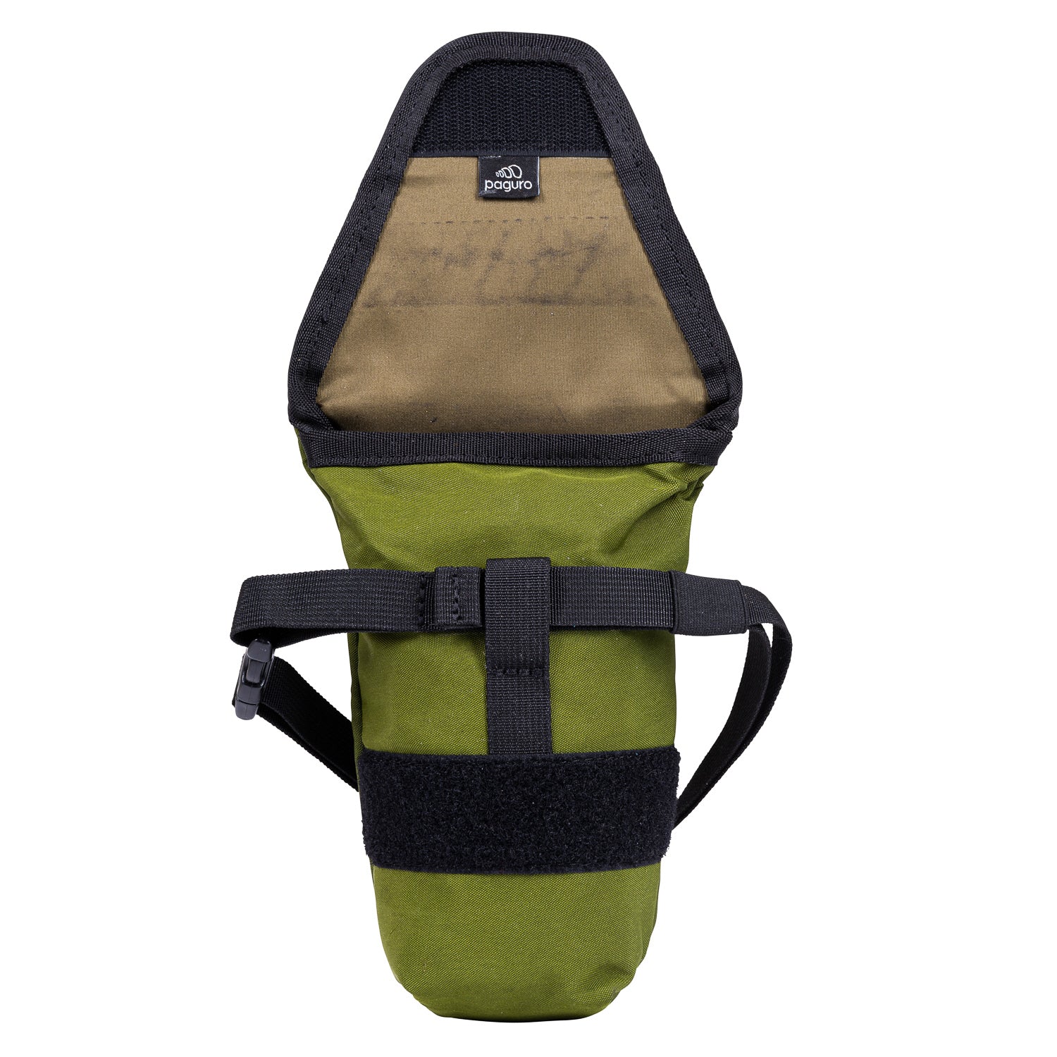 Kenny Eco Bike Saddle Bag made from reclaimed materials, featuring adjustable straps and a water-resistant design.