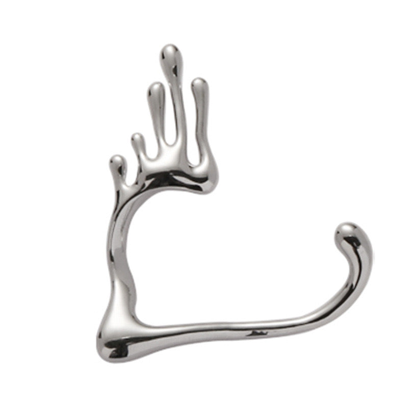 Lava Flow Ear-Hook made of alloy, featuring a stylish design and compact dimensions.