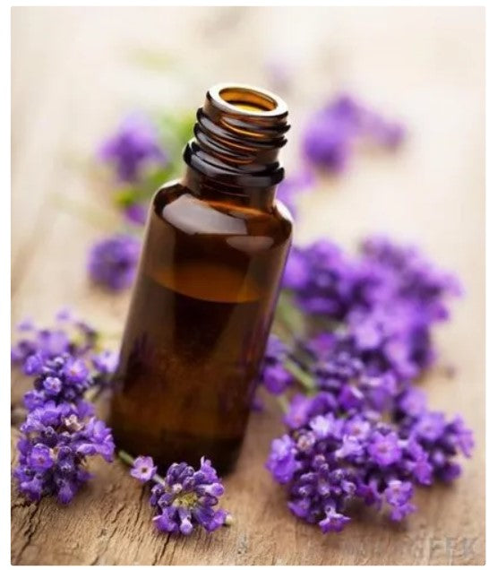 A 10 ML bottle of 100% pure Lavender Essential Oil, showcasing its elegant design and natural essence.