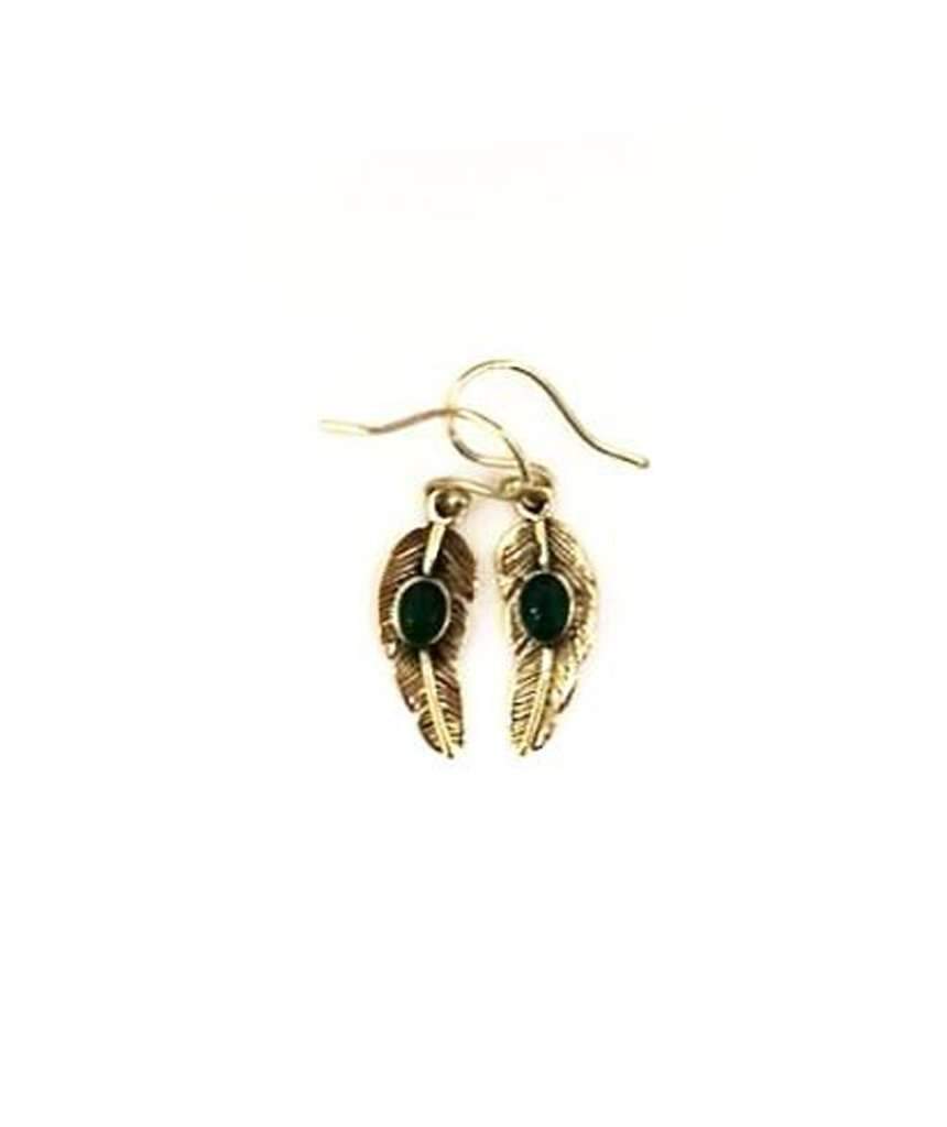 Elegant Leaf Dangling Earrings handmade in England, featuring a beautiful design with hypoallergenic materials.