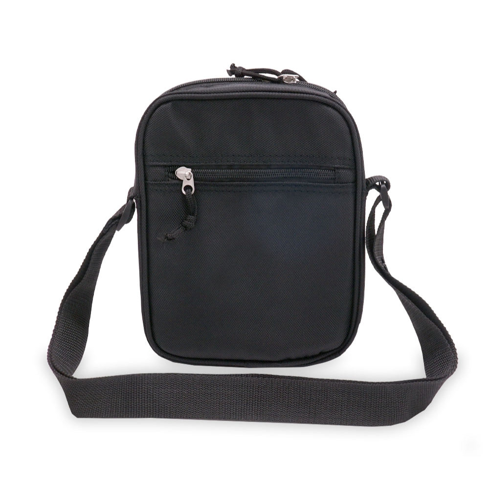 LEISURE PACK utility bag featuring three zippered pockets and a sleek design, made from durable 1680D PU material.