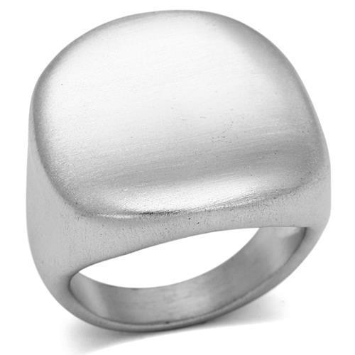 LO2435 Rhodium and Brushed Brass Ring with a sleek, minimalist design, showcasing its elegant finish and lightweight structure.