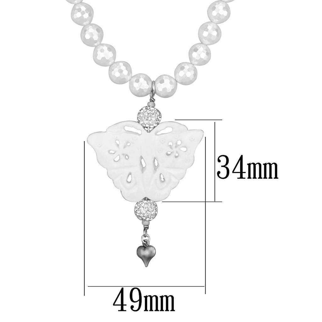 Antique silver white metal necklace featuring a synthetic glass bead, showcasing vintage elegance and craftsmanship.