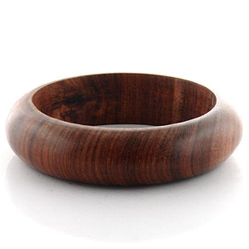 LO751 Wood Bangle, a minimalist wooden bracelet with a smooth finish, perfect for casual and formal wear.