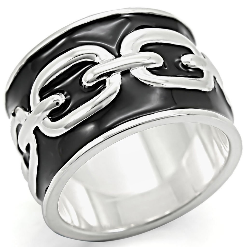 LOS378 Silver 925 Sterling Silver Ring showcasing its elegant design and high-quality craftsmanship.