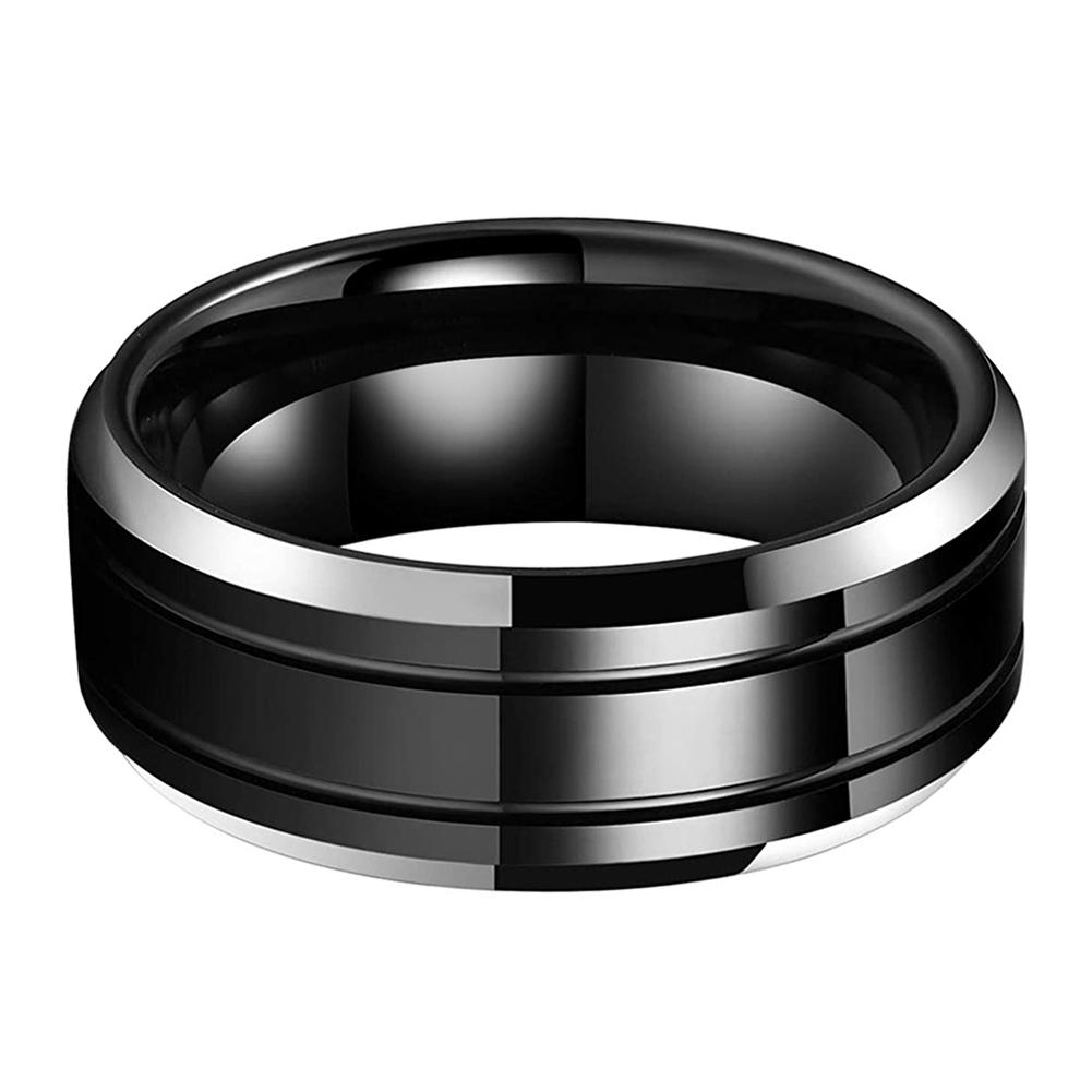 LUCULLAN Tungsten Ring showcasing its sleek design and elegant finish, perfect for any occasion.