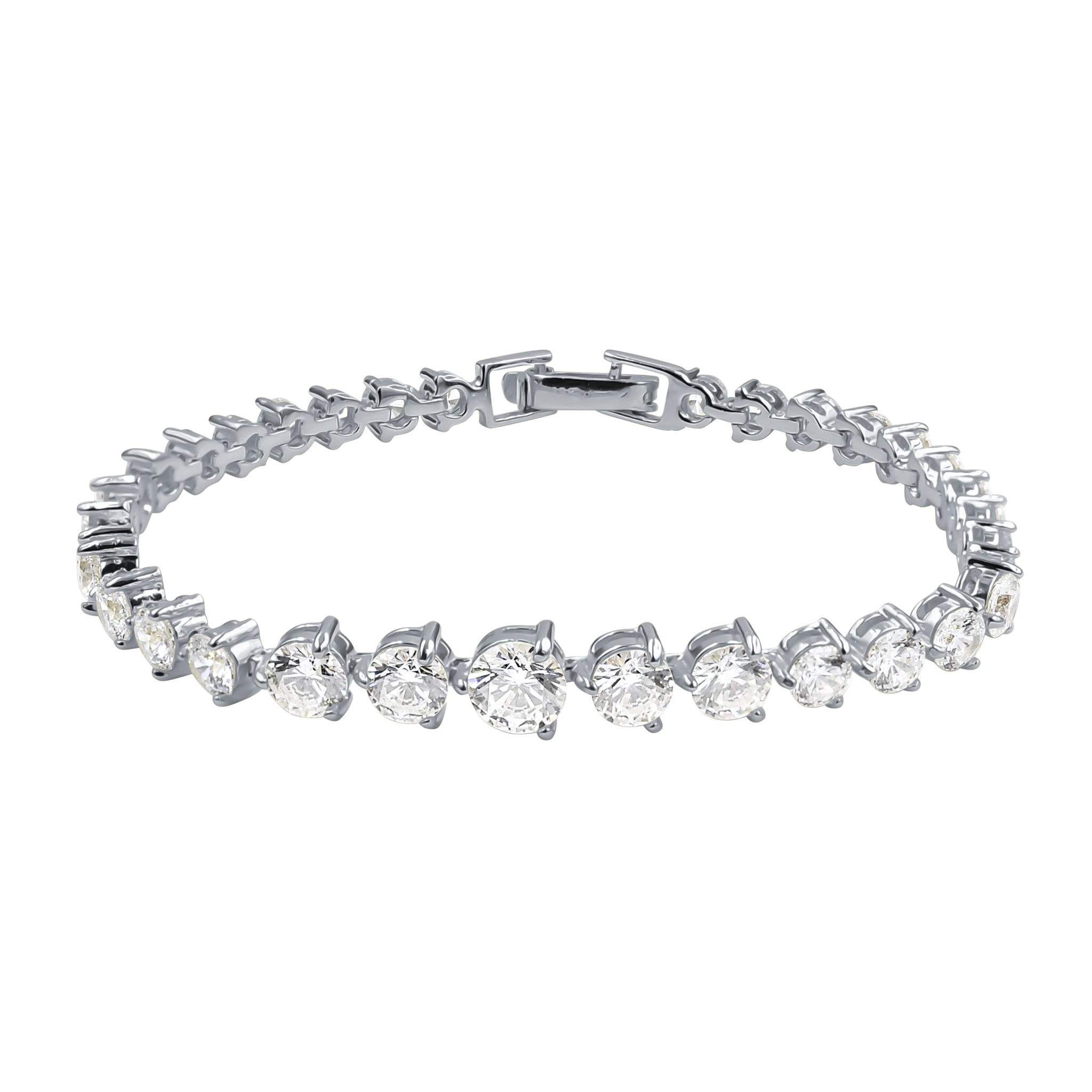 LUCULENTUS Bracelet featuring sparkling cubic zirconia stones set in 925 sterling silver, showcasing a luxurious and elegant design.