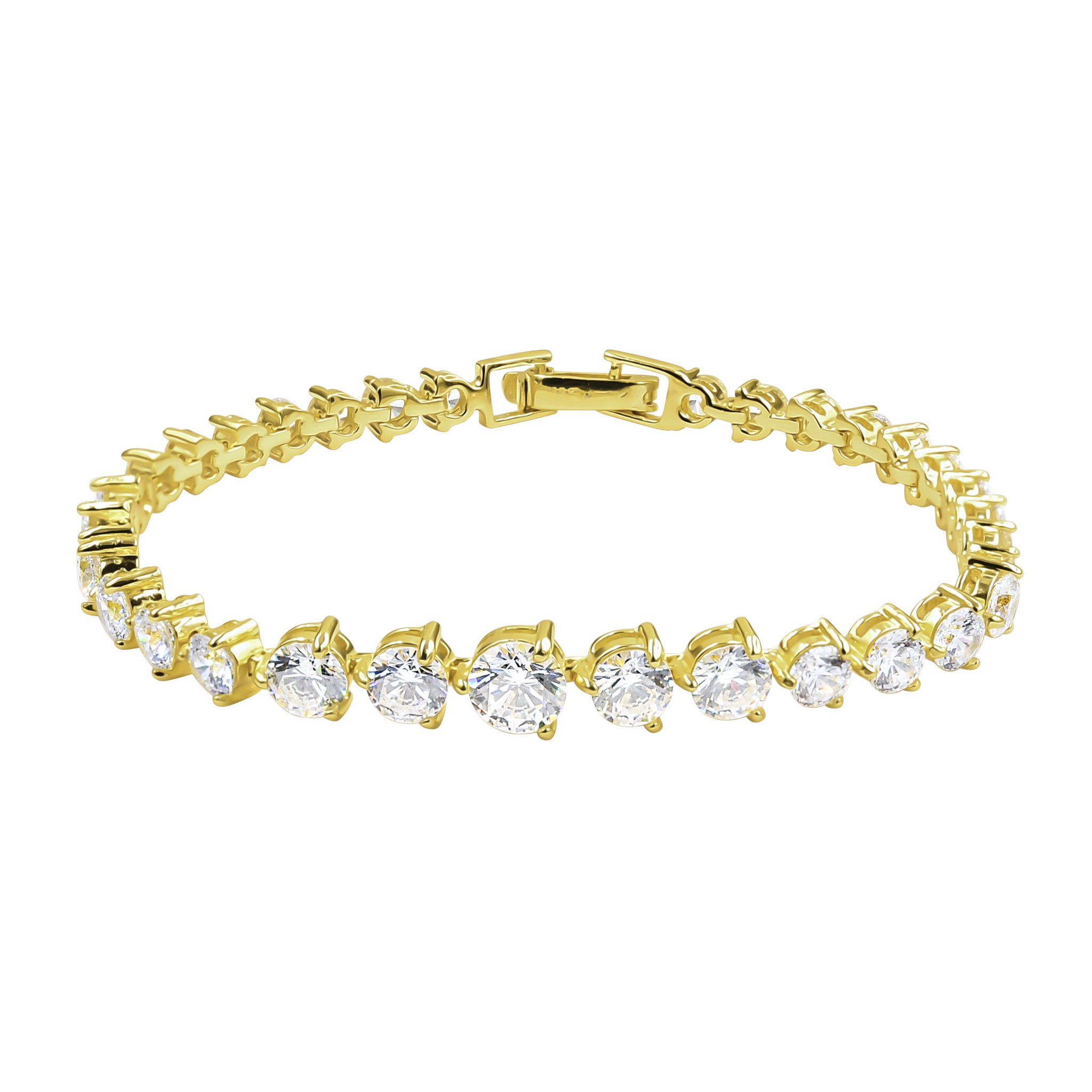 LUCULENTUS Bracelet featuring sparkling cubic zirconia stones set in 925 sterling silver, showcasing a luxurious design.