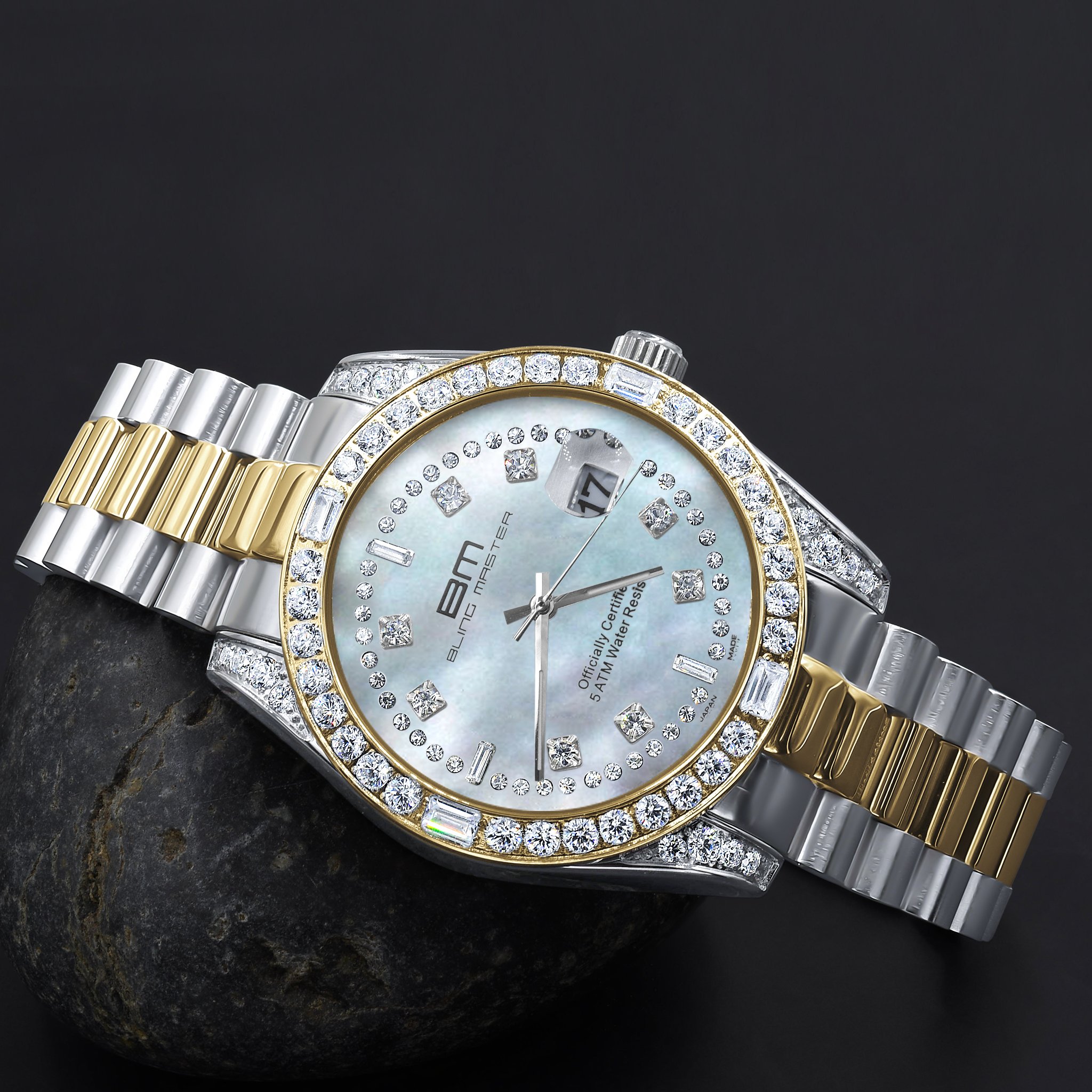 MAJESTY Steel CZ Watch featuring stainless steel and cubic zirconia, showcasing its elegant design and craftsmanship.