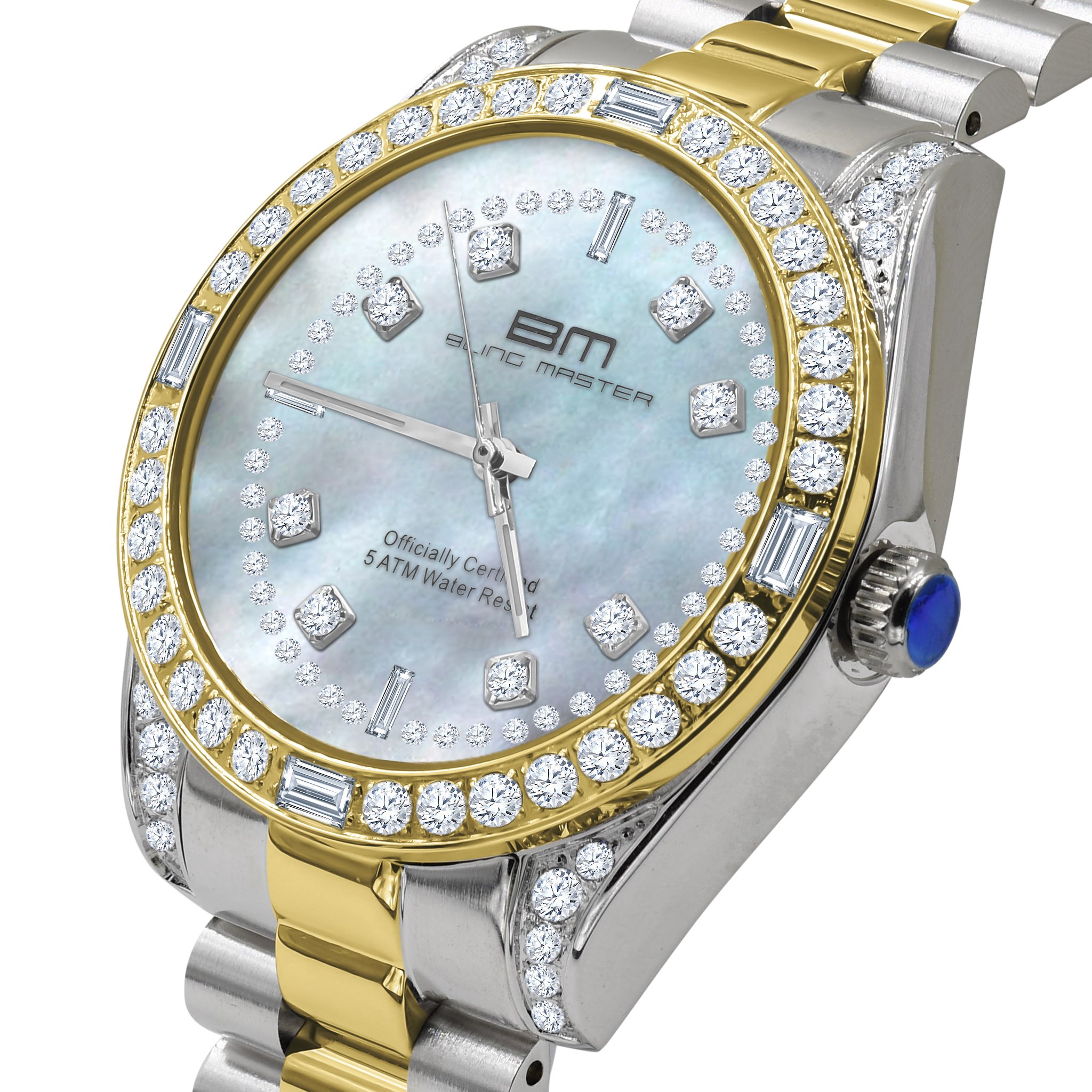 MAJESTY Steel CZ Watch featuring stainless steel and cubic zirconia, showcasing its elegant design and craftsmanship.