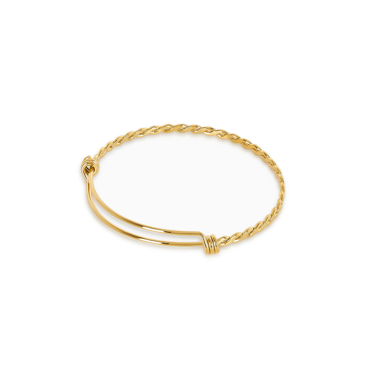 Malak Sydney Dainty Bangle in Gold, showcasing its elegant design and premium finish.