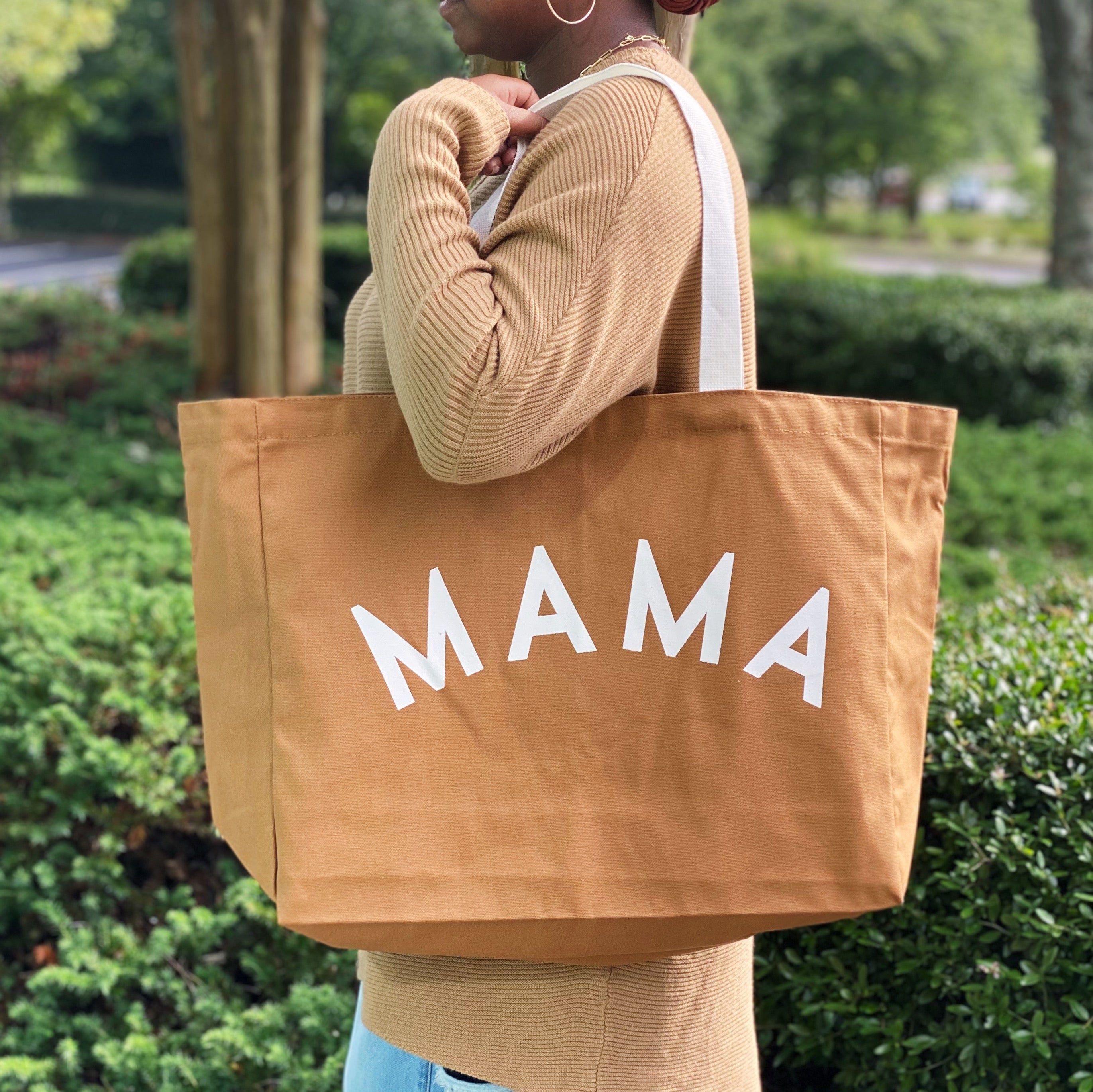 Mama Canvas Tote bag featuring stylish MAMA design, made from durable canvas fabric.