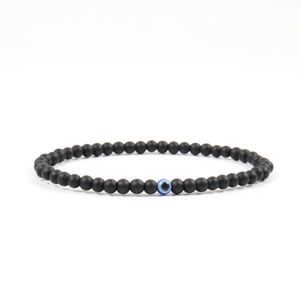 MANERE Steel Bracelet I 9310723 featuring an elegant design with an evil eye symbol, crafted from high-quality steel.