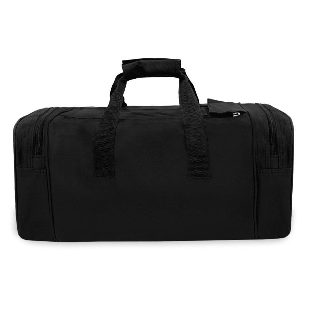 A medium-sized classic gear duffel bag in a stylish design, featuring a spacious main compartment and a comfortable shoulder strap.