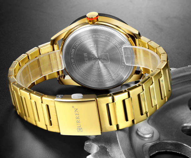 MEILLEUR METAL TIMEPIECE I 551288 featuring a stainless steel case, hardened mineral crystal, and elegant design.