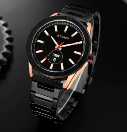 MEILLEUR METAL TIMEPIECE I 551283 featuring a stainless steel case, hardened mineral crystal, and elegant design.