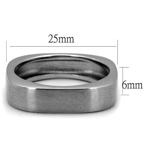 Men's stainless steel ring with a high polished finish, featuring a minimalist no stone design, perfect for everyday wear.