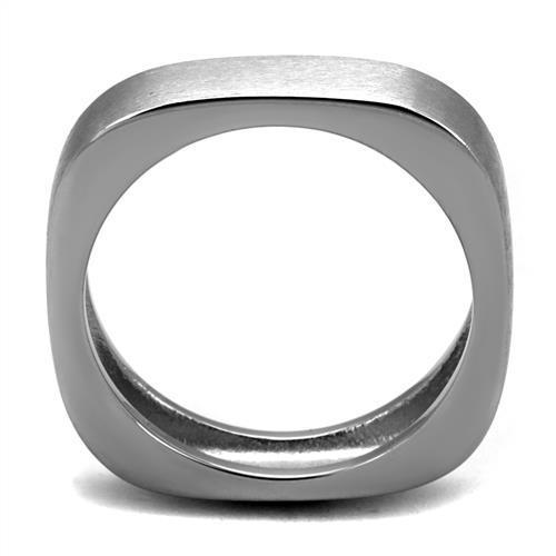 Men's stainless steel ring with a high polished finish, featuring a minimalist no stone design, perfect for everyday wear.