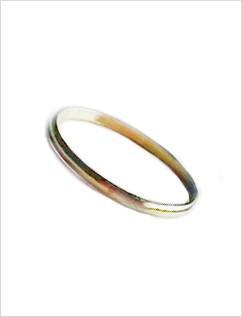 Mia 1 mm Skinny Stacking Ring in sterling silver and gold fill, showcasing its elegant and minimalist design.