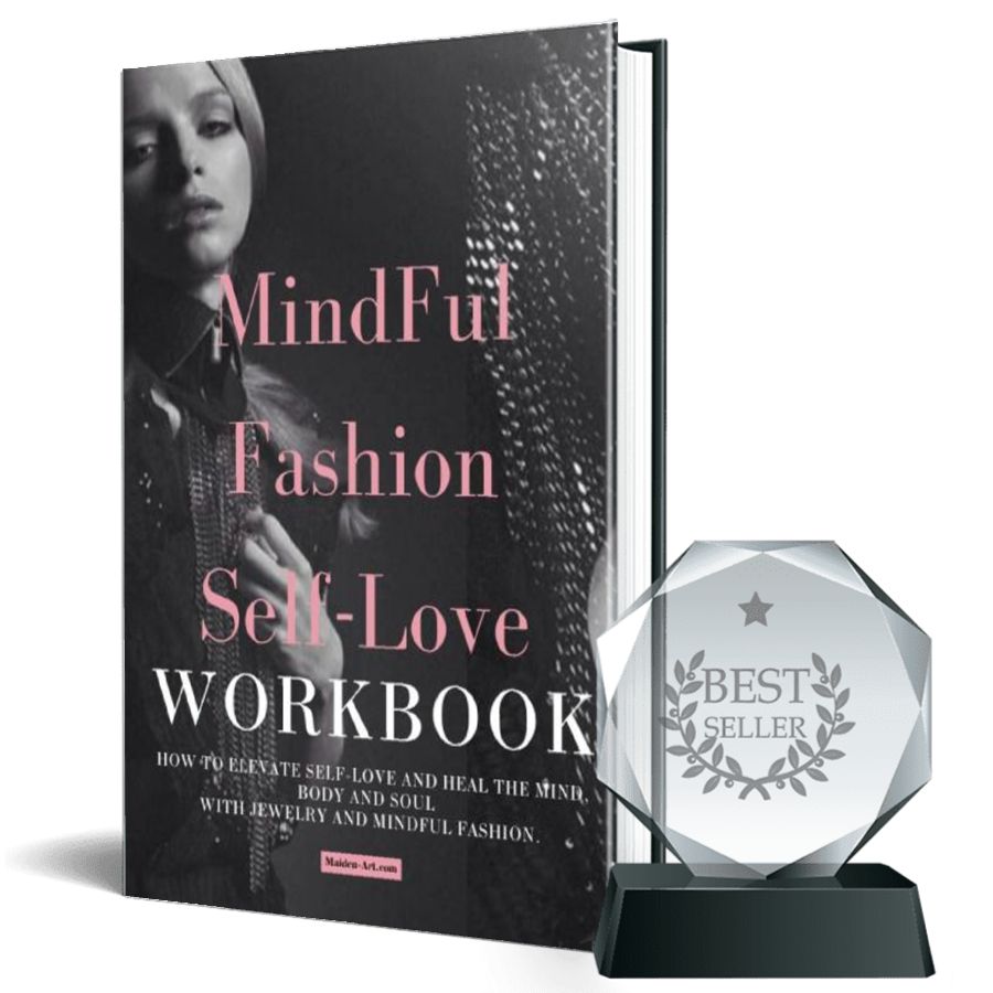 Cover of the Mindful Fashion Self Love Workbook featuring vibrant colors and empowering imagery that represents self-love and mindful fashion.