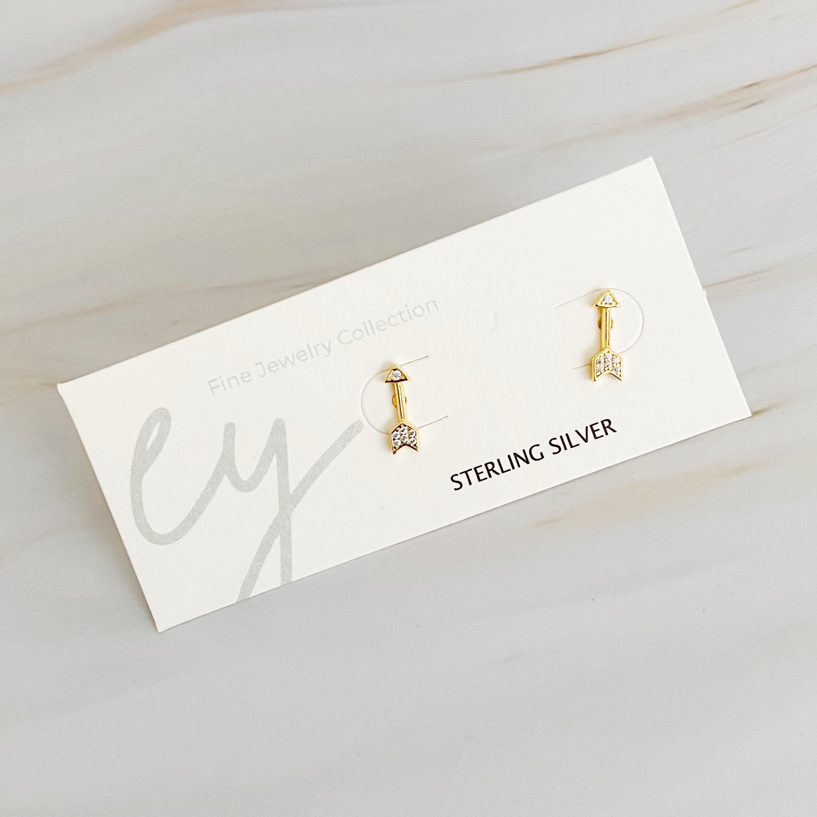 Mini Sparkle Mini Stud Sterling Silver Earrings featuring cubic zirconia, elegantly designed for a touch of glam.