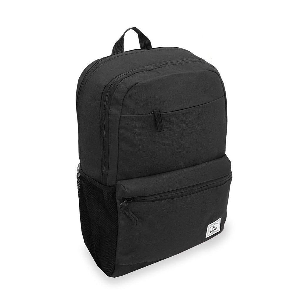 A stylish modern laptop backpack featuring dual compartments, padded back panel, and multiple tech pockets, perfect for daily use.