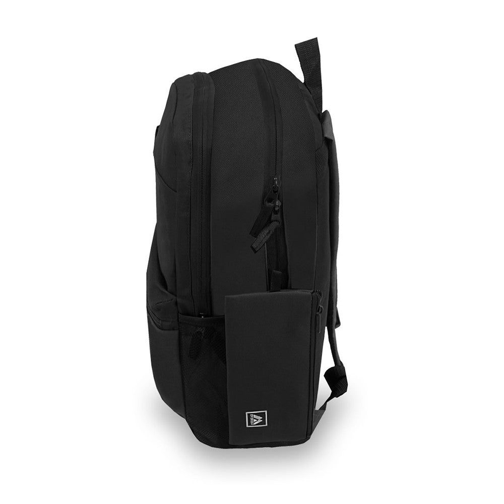 A stylish modern laptop backpack featuring dual compartments, padded back panel, and multiple tech pockets, perfect for daily use.