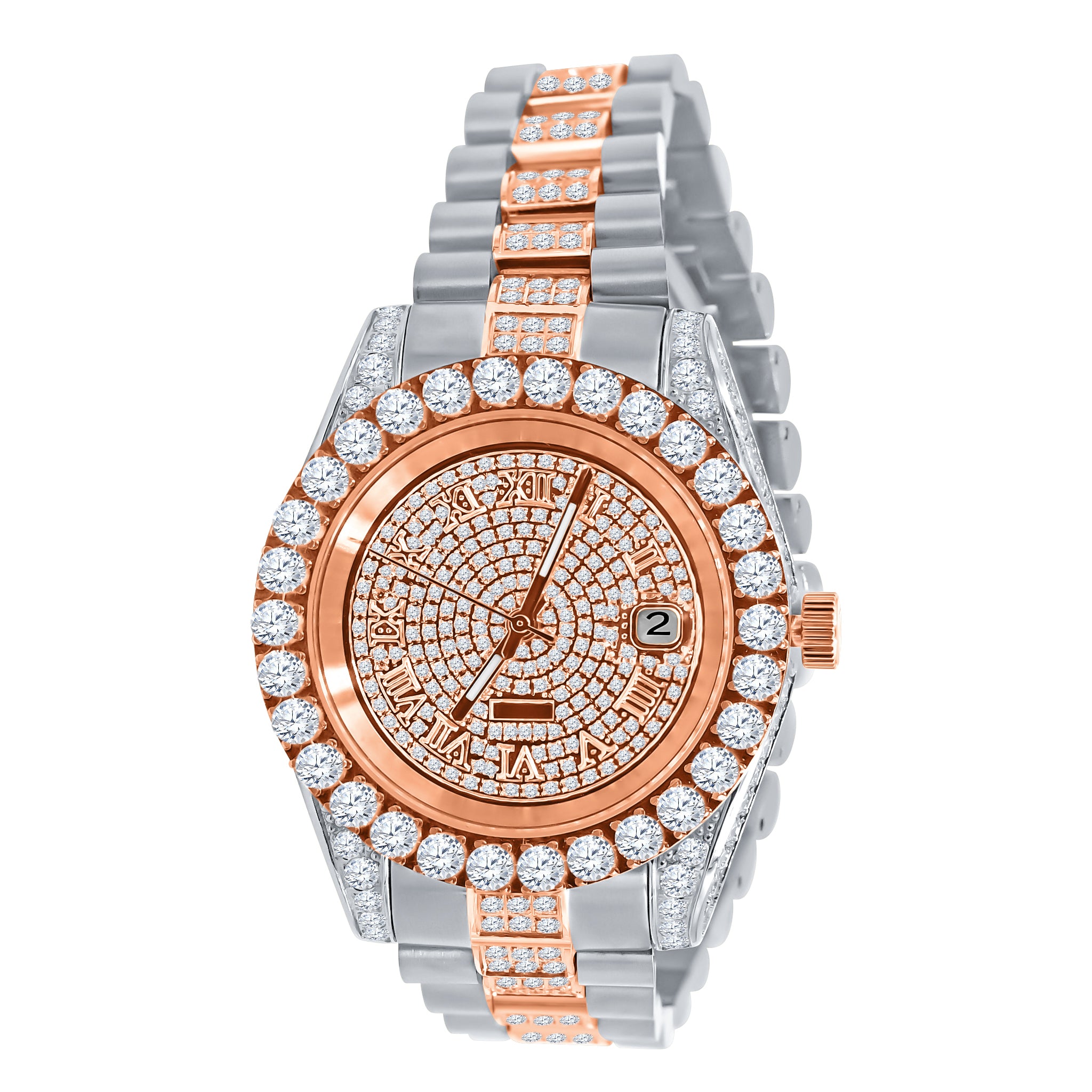 MONARCH METAL WATCH CZ I 5303118 featuring cubic zirconia stones and stainless steel bracelet, showcasing its elegant design.