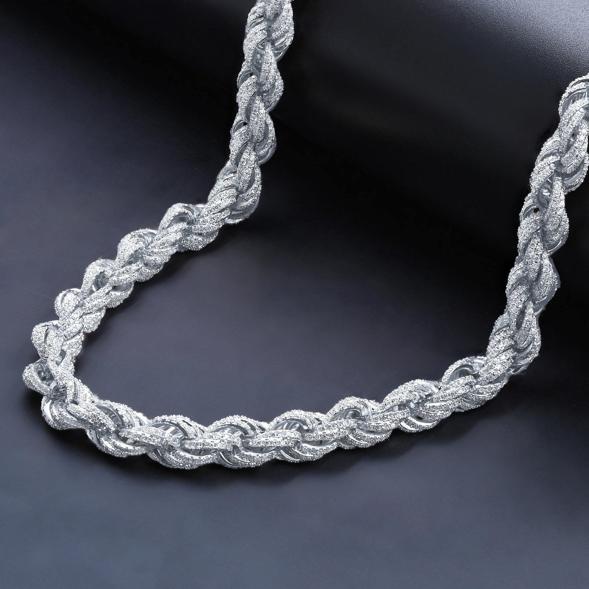 MONTAGE CZ Chain featuring a unique mosaic of cuts, crafted from 925 sterling silver with Grade AAA cubic zirconia and pearls.