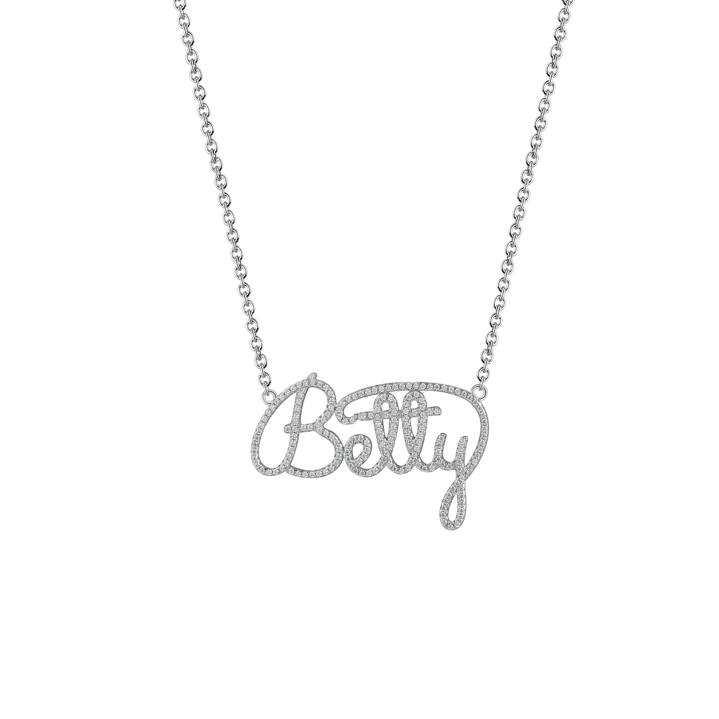 MyName Personalized Necklace in Sterling Silver 925, featuring customizable name inscription and elegant design, perfect for gifting.