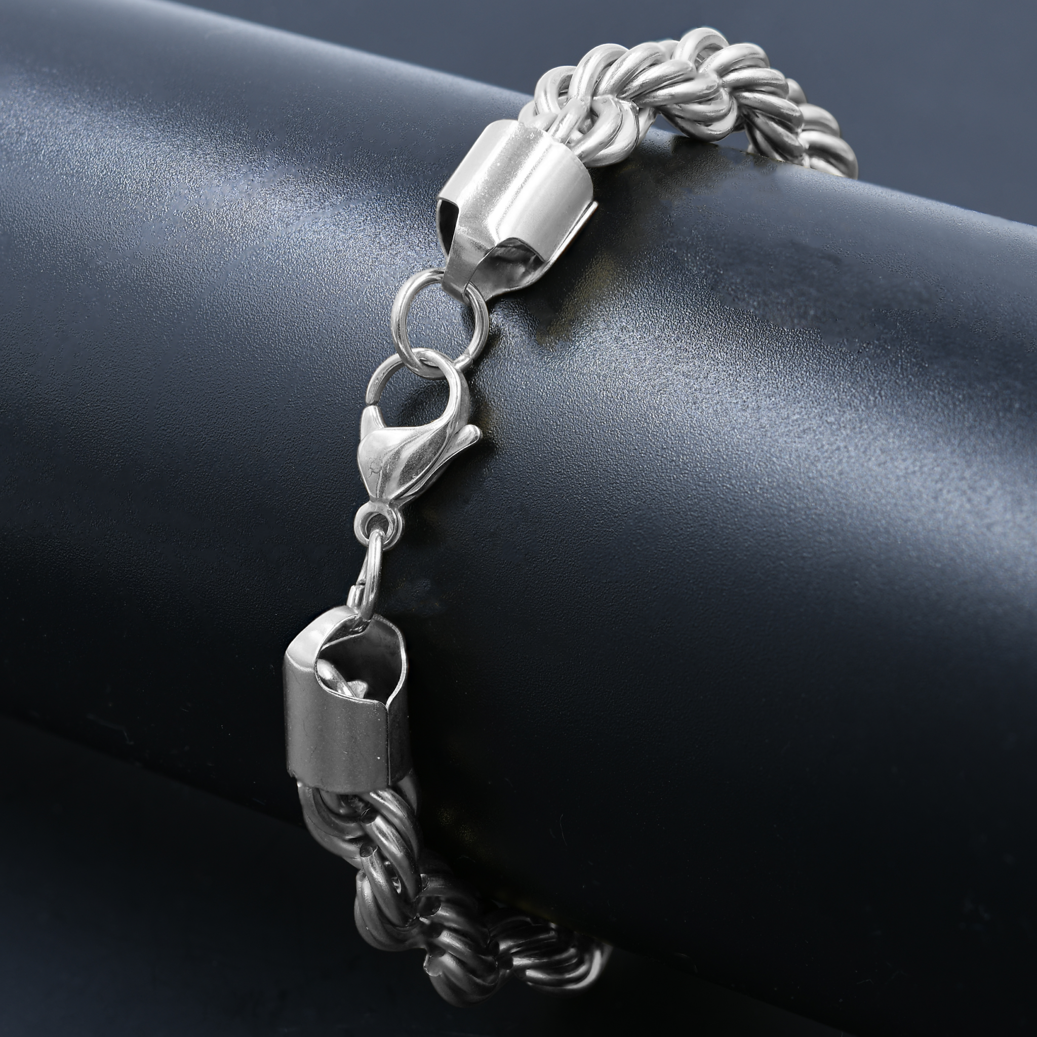 NATTY Steel Rope Bracelet showcasing a stylish stainless steel design with a sleek rope pattern, perfect for enhancing any outfit.