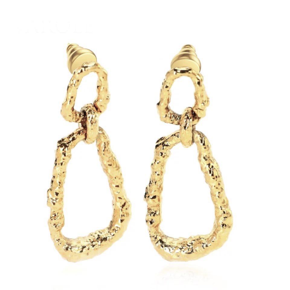 Elegant Nicole Drop Earrings, 2 inches long, showcasing a stylish drop design in various colors.