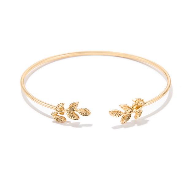 Olive Branch Pav'e Peace 5 PC Bracelet Set featuring 14K gold plating and white crystal pav'e, elegantly designed in Italy.