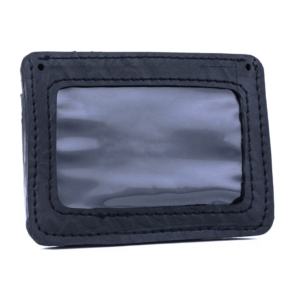 Oliver Slim Eco Friendly Vegan Card Holder made from recycled inner tubes, featuring five card slots and a velvet-lined pocket for cash.