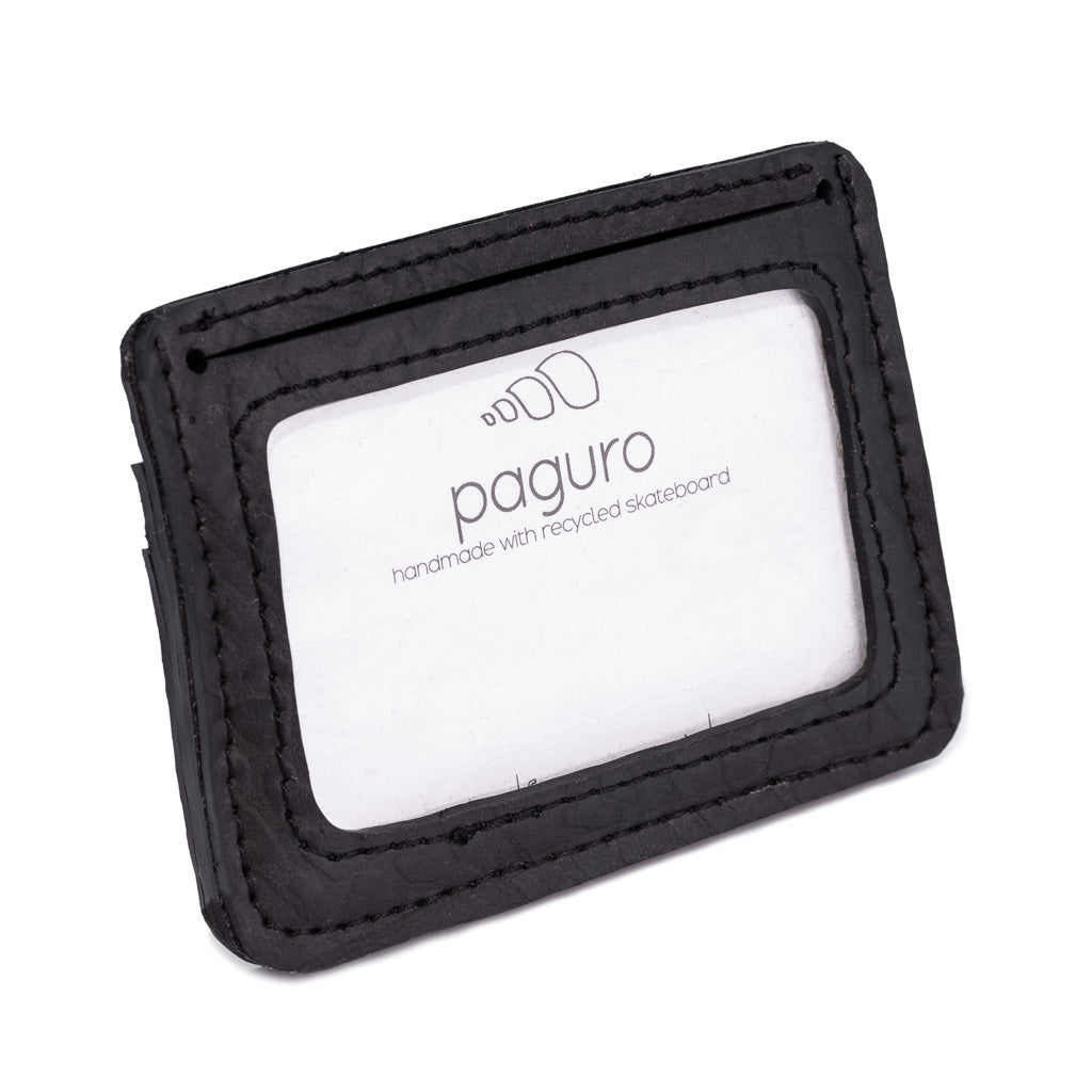 Oliver Slim Eco Friendly Vegan Card Holder made from recycled inner tubes, featuring five card slots and a velvet-lined pocket for cash.